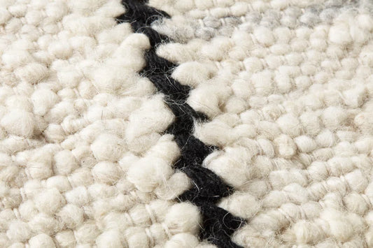 Ivory & Black Accent Pillow
