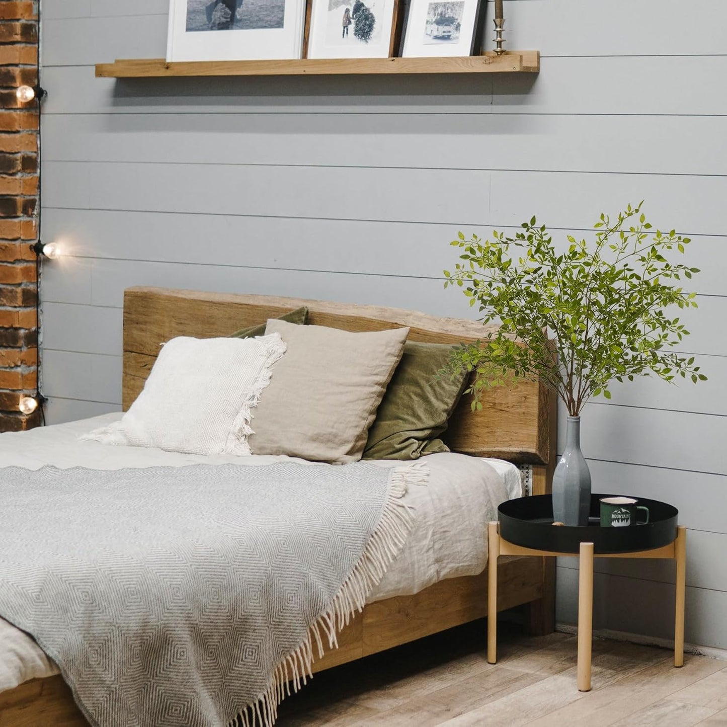 Artificial Green Plant Nantian Bamboo the Perfect 43.3 Inches High Home Decoration for a Touch of Nature(3Pcs Green)