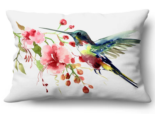 Hummingbird Accent Pillow