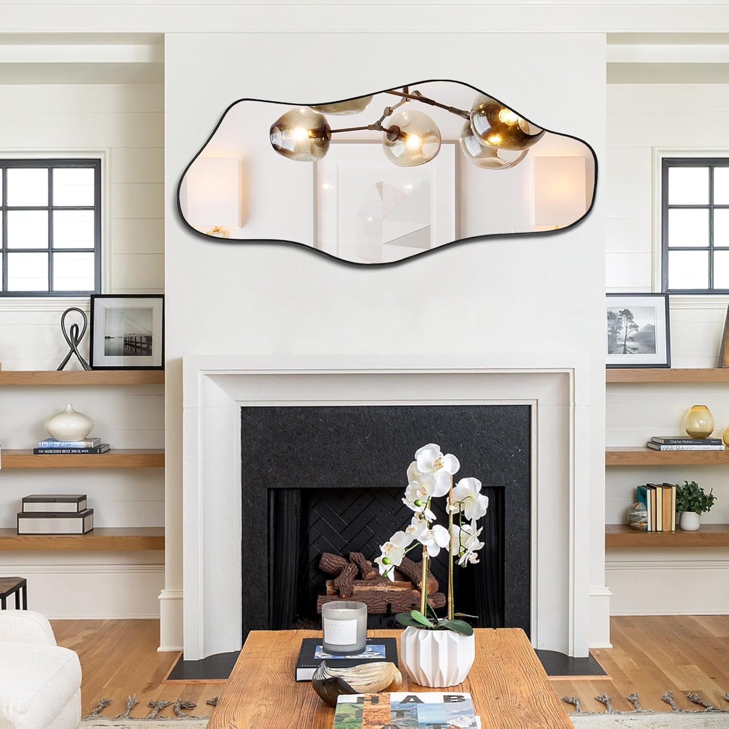 Irregular Mirror - Wall Mirrors Decorative, 47.2"X21.6"