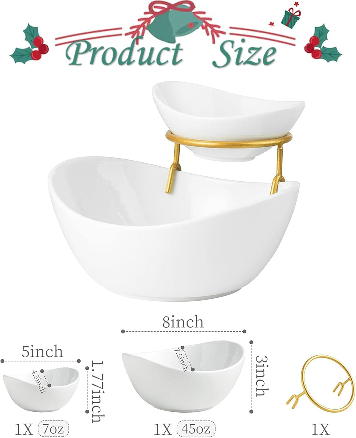 Porcelain Serving Bowl Set