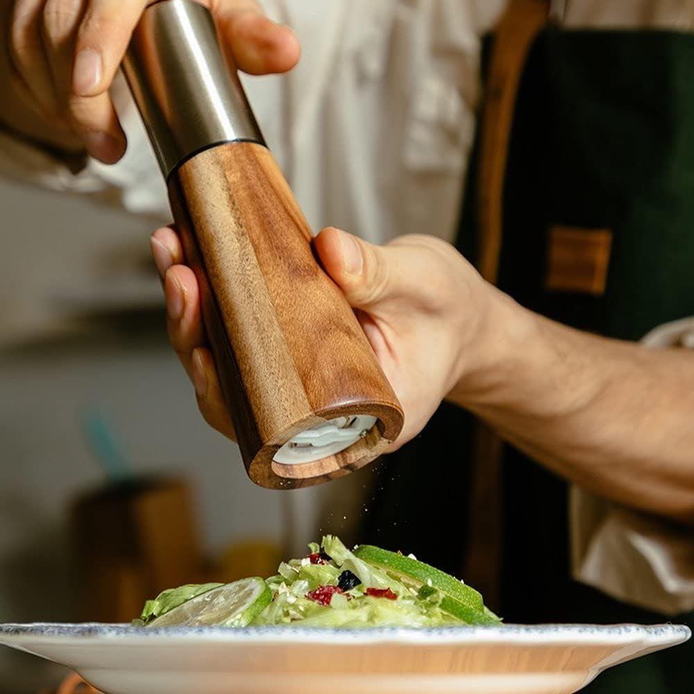 Gold Salt Shaker and Pepper Grinder Set