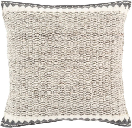 Wool Blend Reversible Throw Pillow for Cozy Elegance