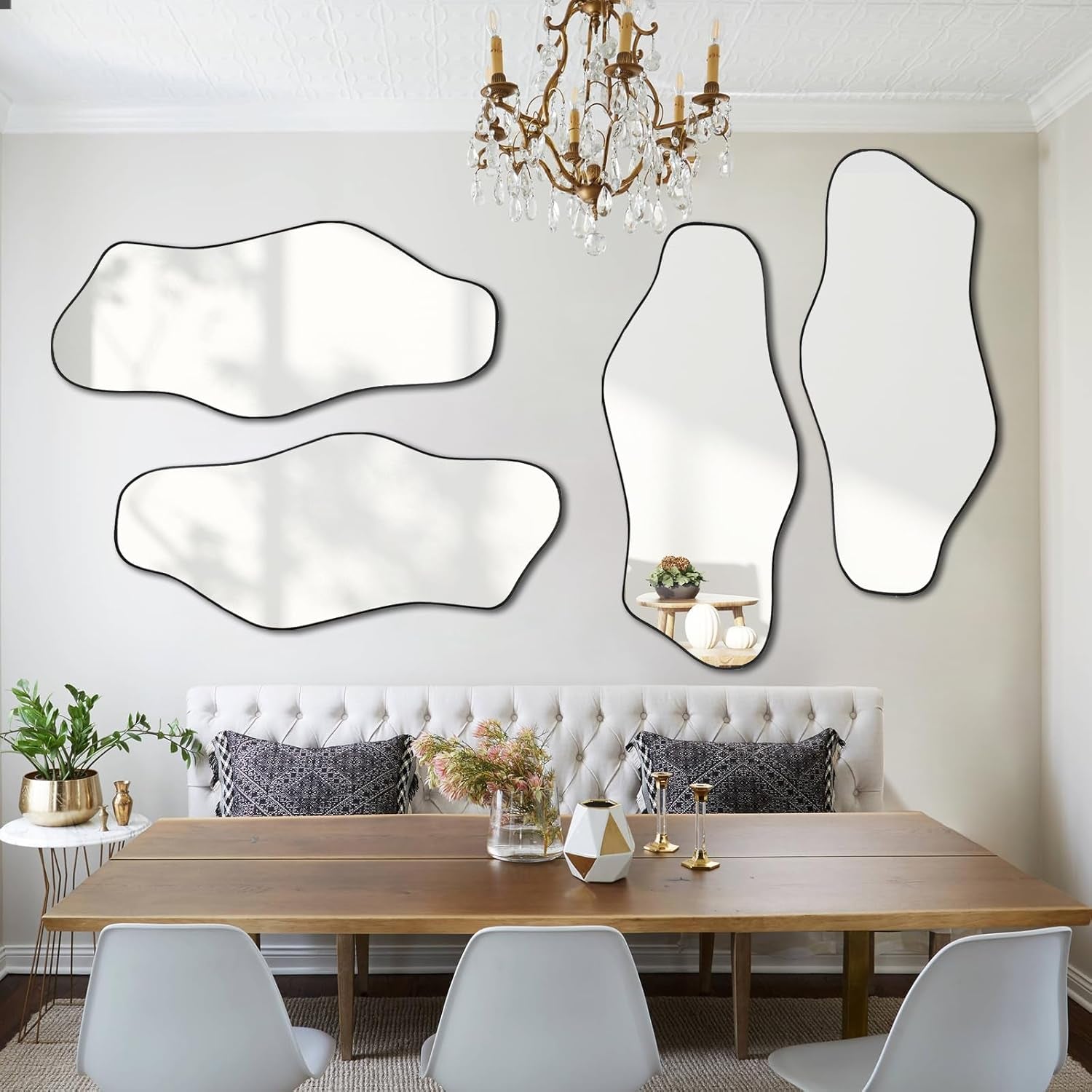 Irregular Mirror - Wall Mirrors Decorative, 47.2"X21.6"