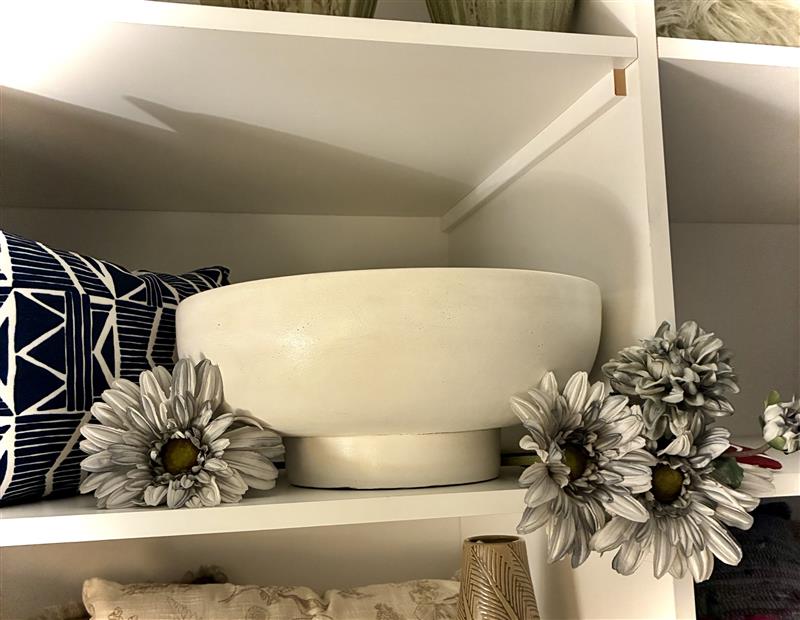 White Pedestal Bowl