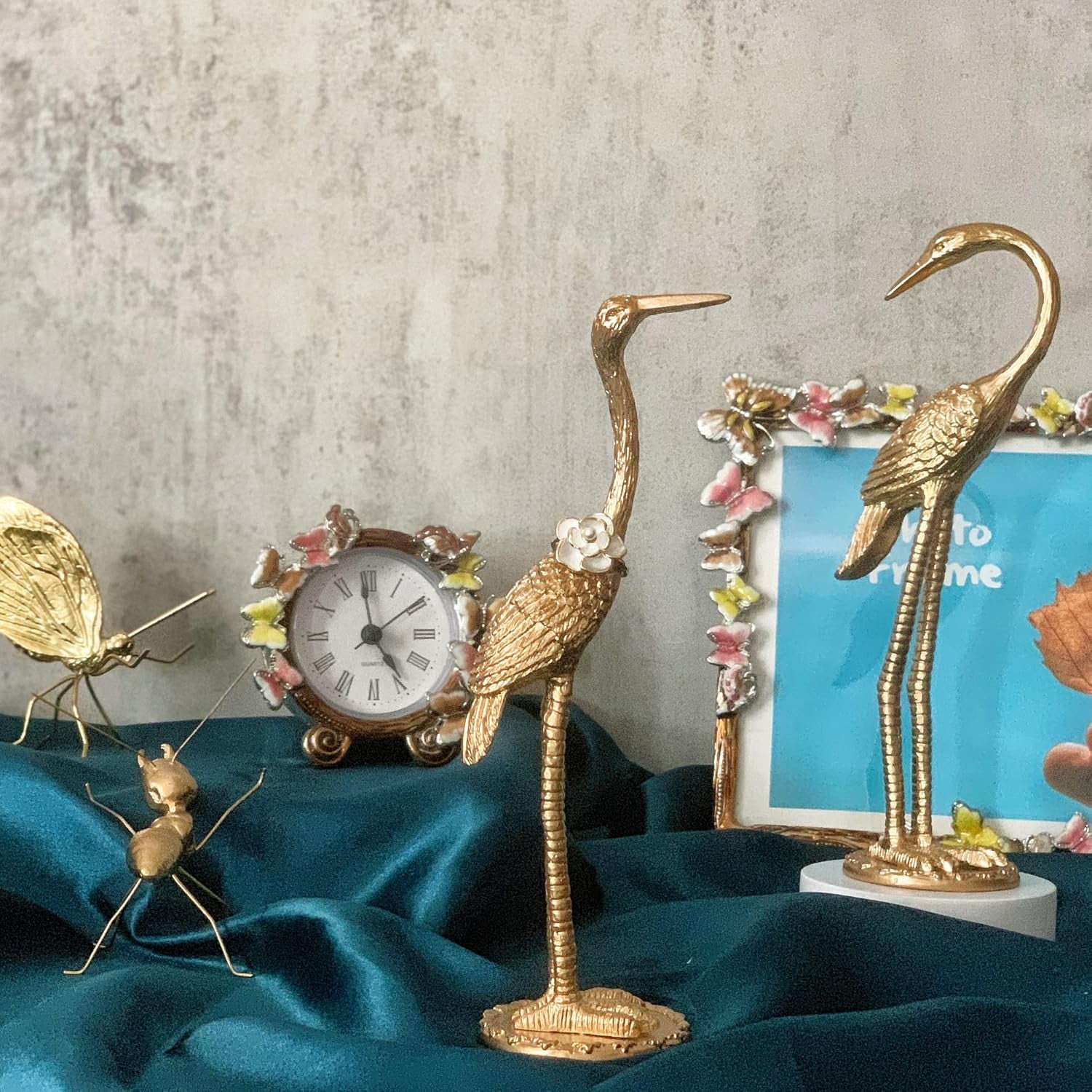 Metal Crane Ring Holder Stand