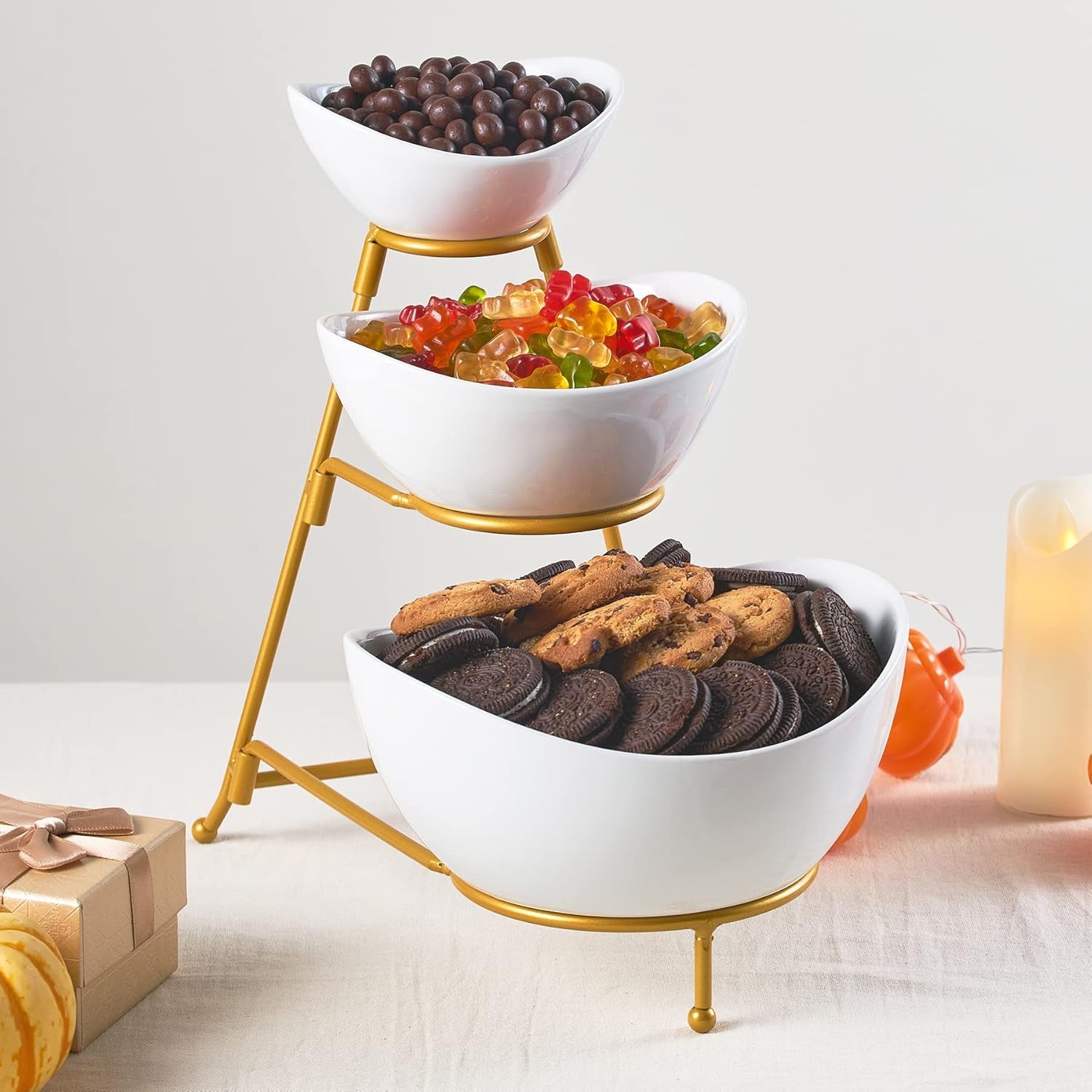 3 Tier Serving Bowls Set Tiered Serving Stand