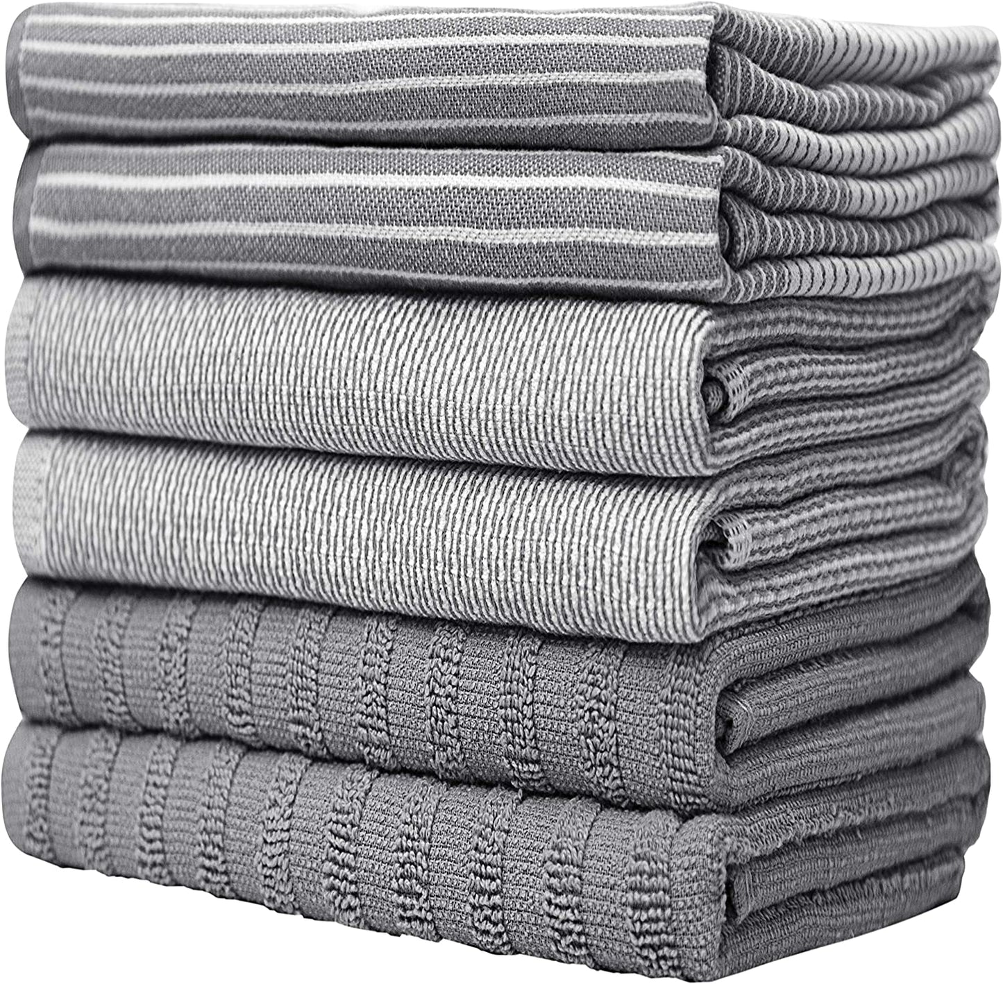 Premium Kitchen Towels (20”X 28”, 6 Pack)