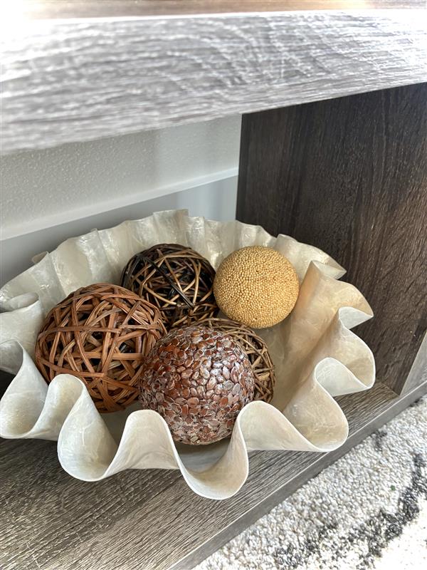 Set of 5 Natural Bowl Filler Balls