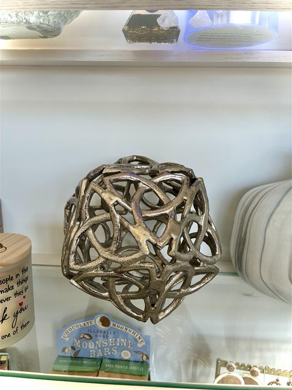 Silver Ball w/ Irish Knots