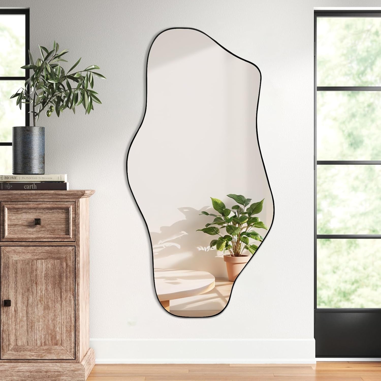 Irregular Mirror - Wall Mirrors Decorative, 47.2"X21.6"