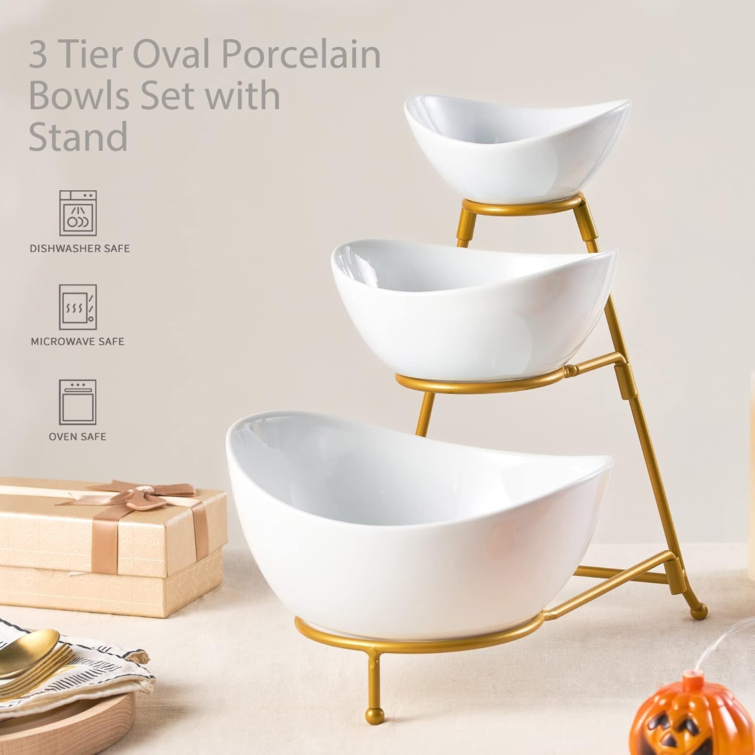 3 Tier Serving Bowls Set Tiered Serving Stand
