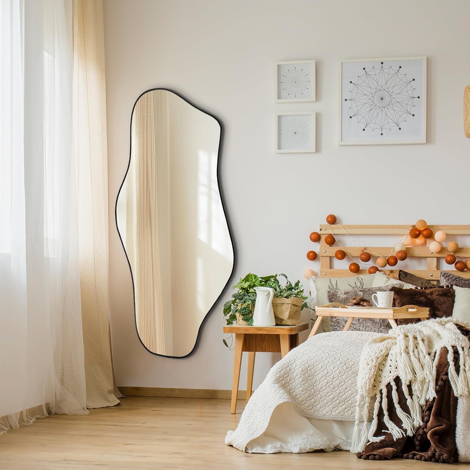 Irregular Mirror - Wall Mirrors Decorative, 47.2"X21.6"
