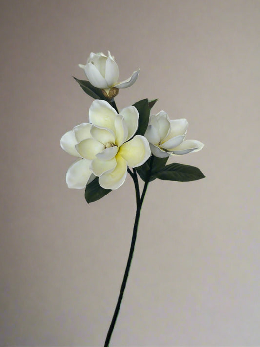 Artificial White Magnolia Stem
