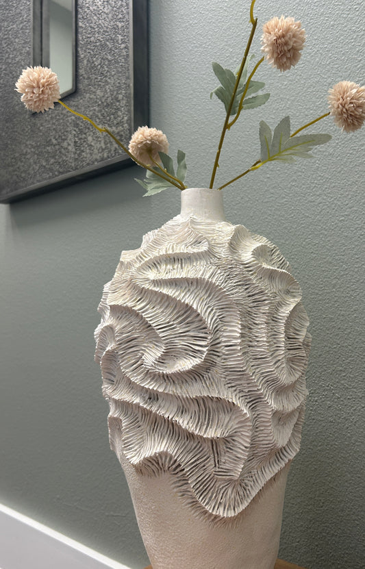 Coral Vase - White
