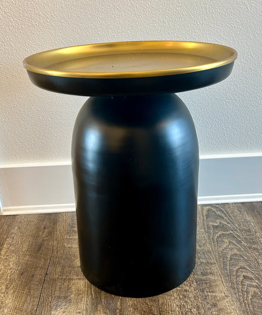 End Table - Black & Brass