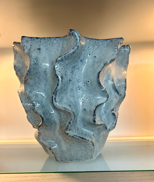 Blue and White Wide Vase