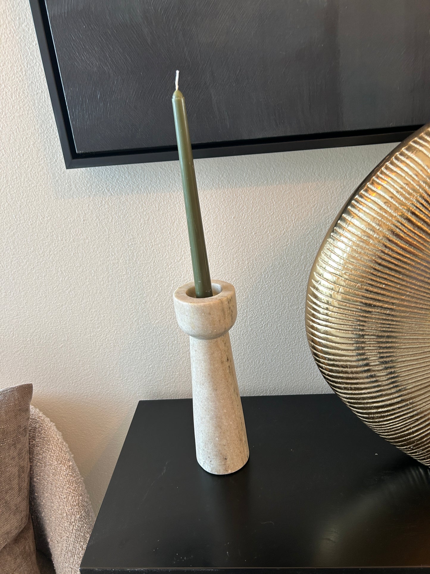 Travertine Candle Holder