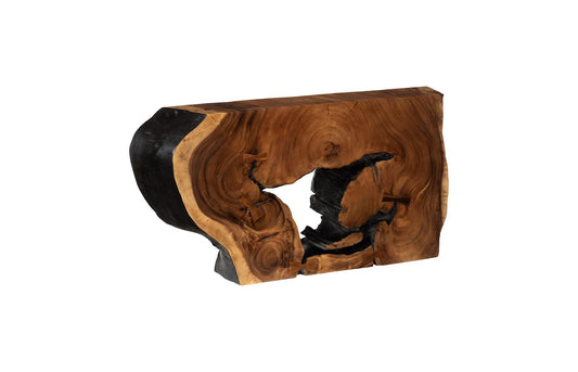 Aperture Console Table, Burnt Edge