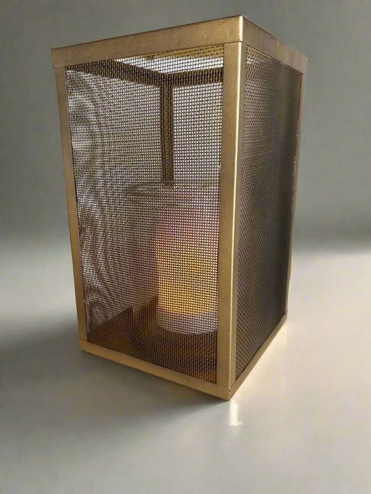 Metal Mesh Candle Holder