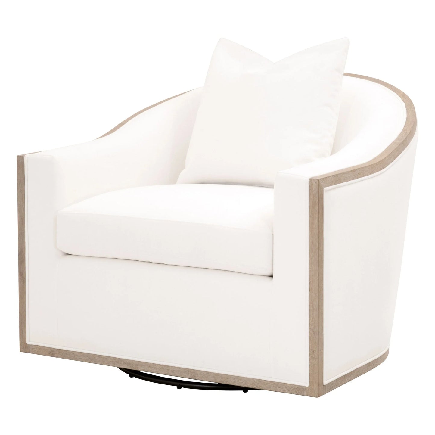 Paxton Swivel Club Chair, LiveSmart Peyton-Pearl
