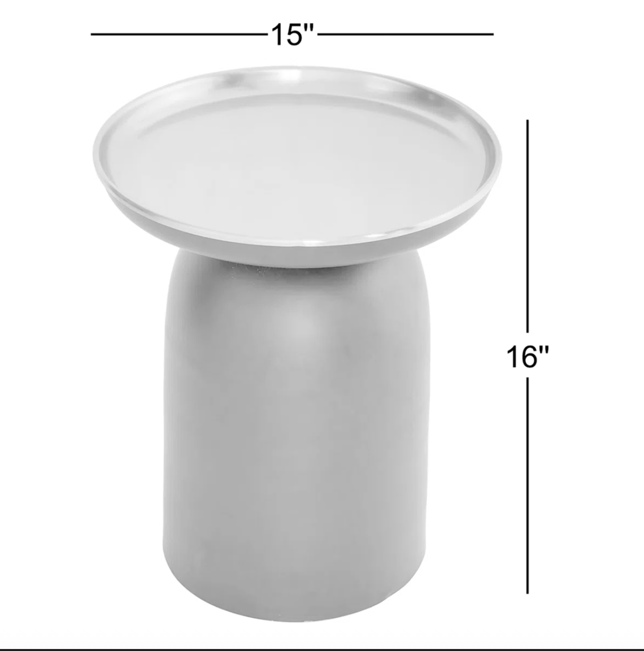 End Table - Black & Brass