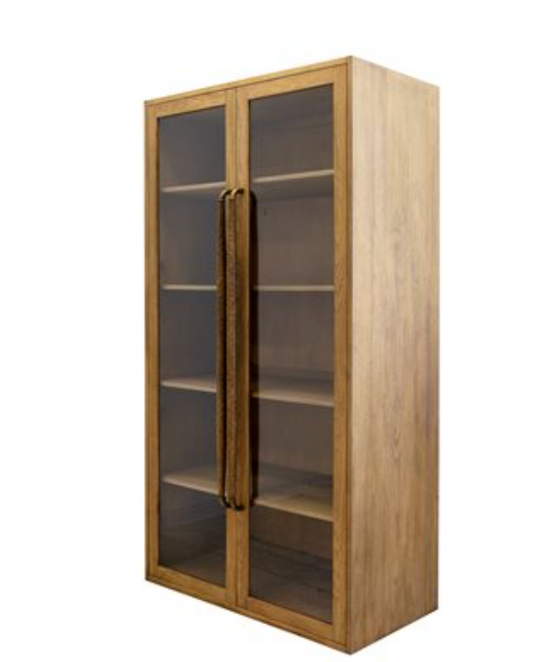 Tall Teak Exposure Cabinet