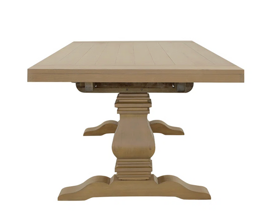 Extendable Pine Solid Wood Dining Table