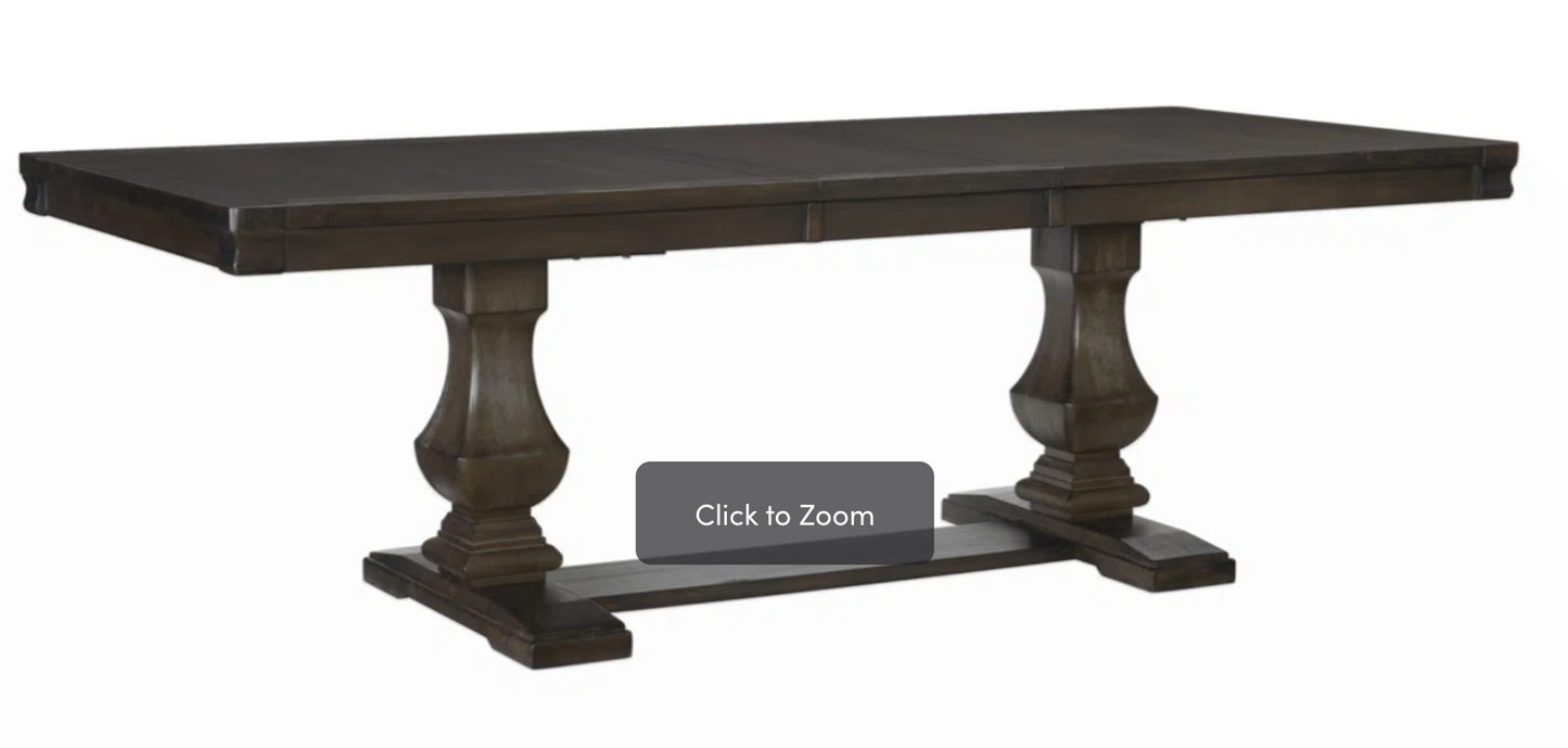 Extendable Dining Table - Dark Brown