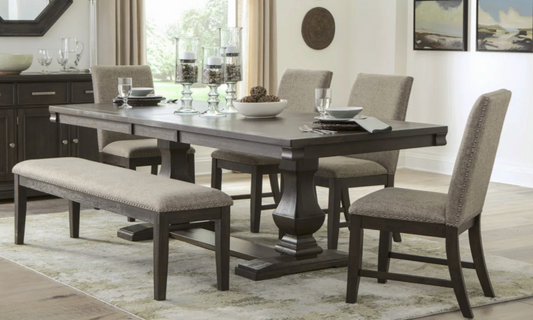 Extendable Dining Table - Dark Brown