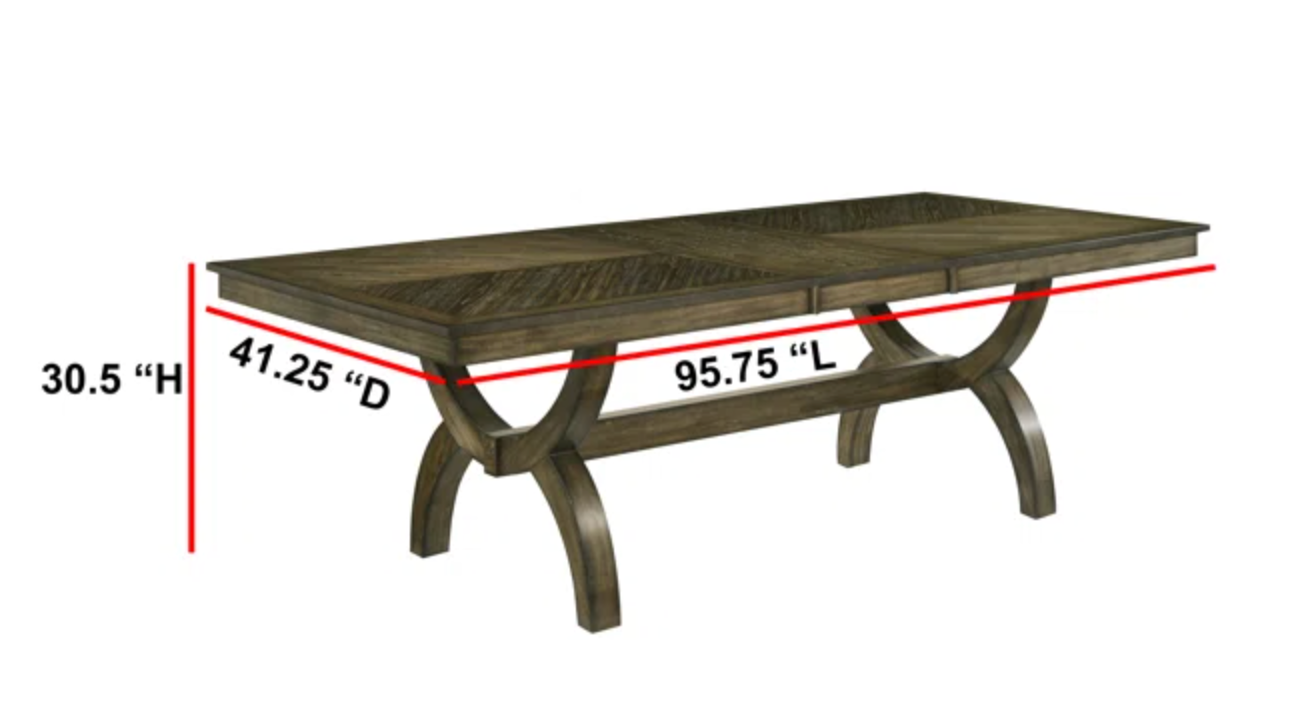 Traditional Wooden Extendable Dining Table