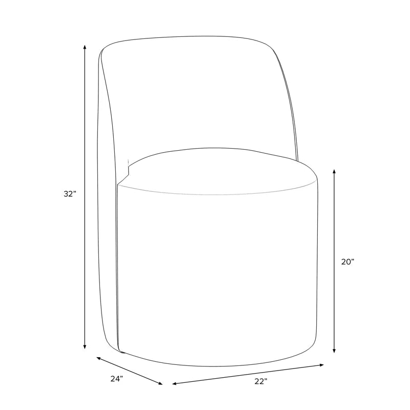 Modern Dining Chair - Multiple Fabrics Available