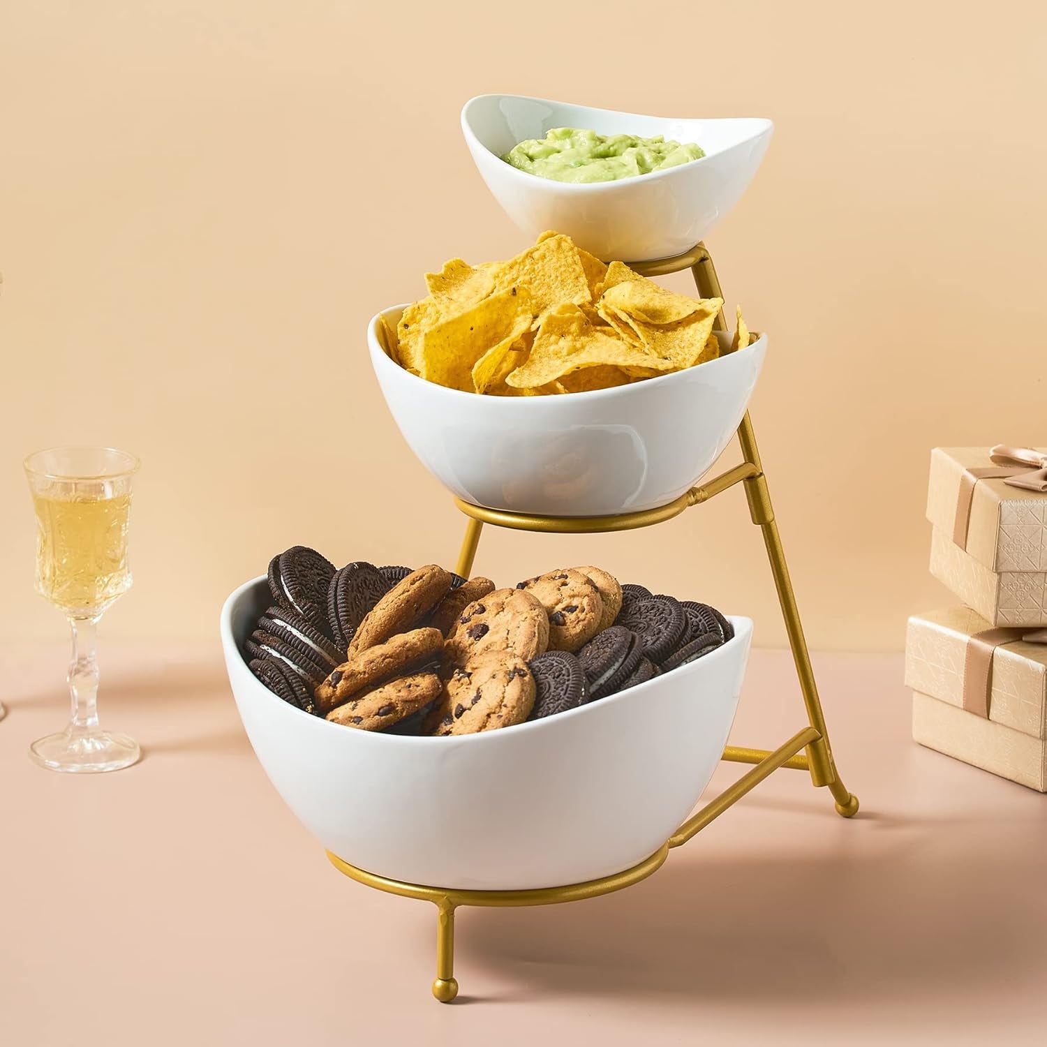 3 Tier Serving Bowls Set Tiered Serving Stand