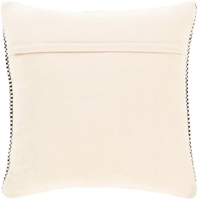 Striped Cotton Blend Accent Pillow