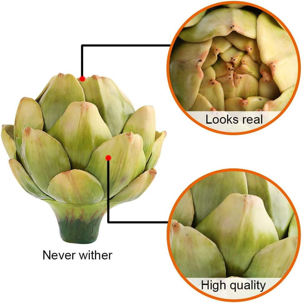 6-Pack Large Artificial Artichokes