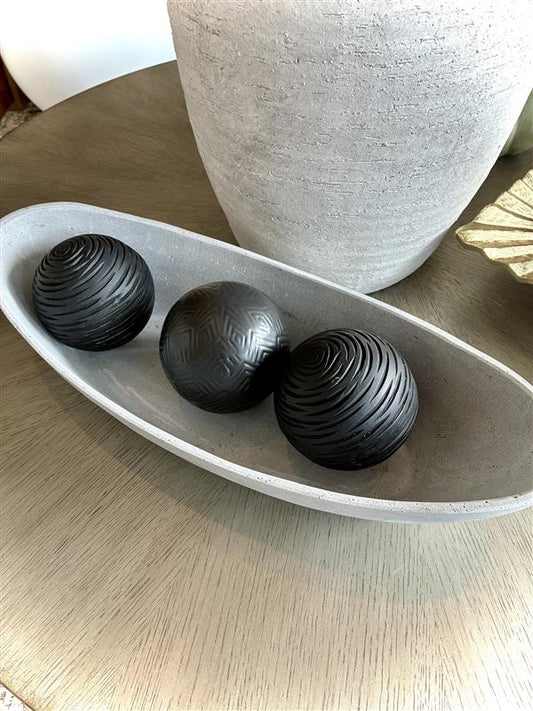 Black Ball Bowl Filler (Set of 3)