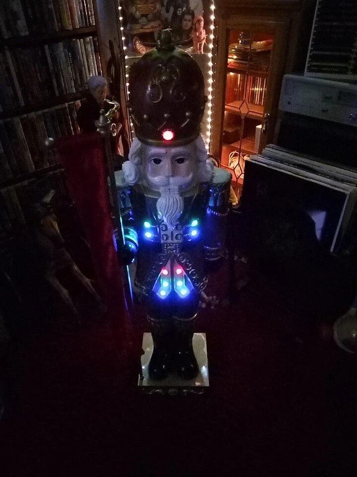 Light Up Nutcracker Statue