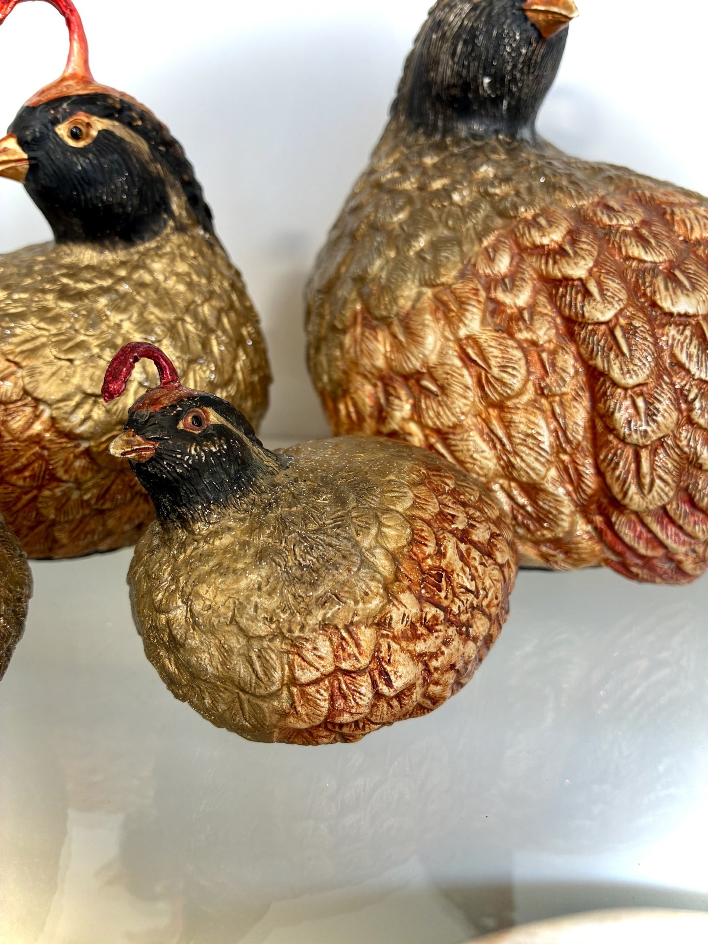 Gold Quails (Set of 4)