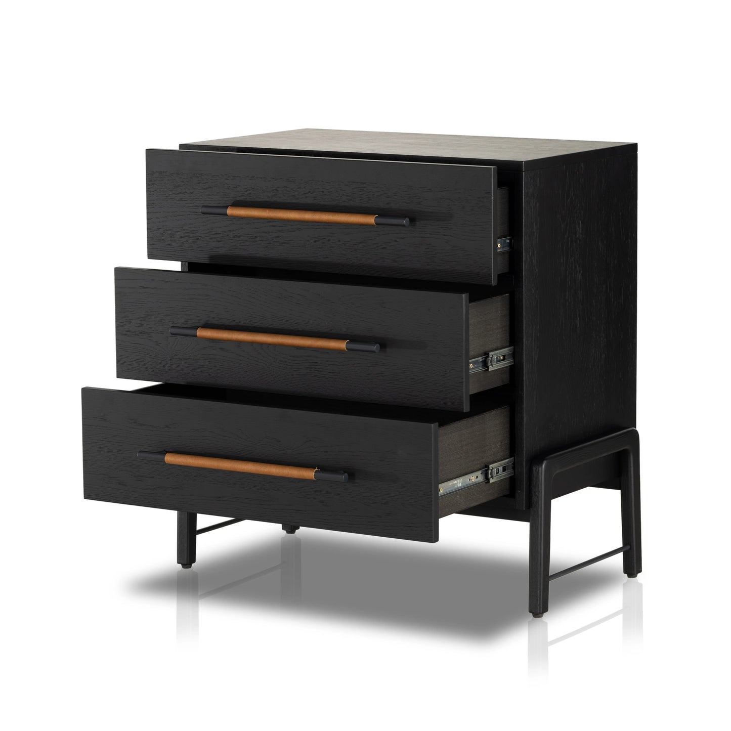 Rosedale 3 Drawer Dresser-Ebony Oak