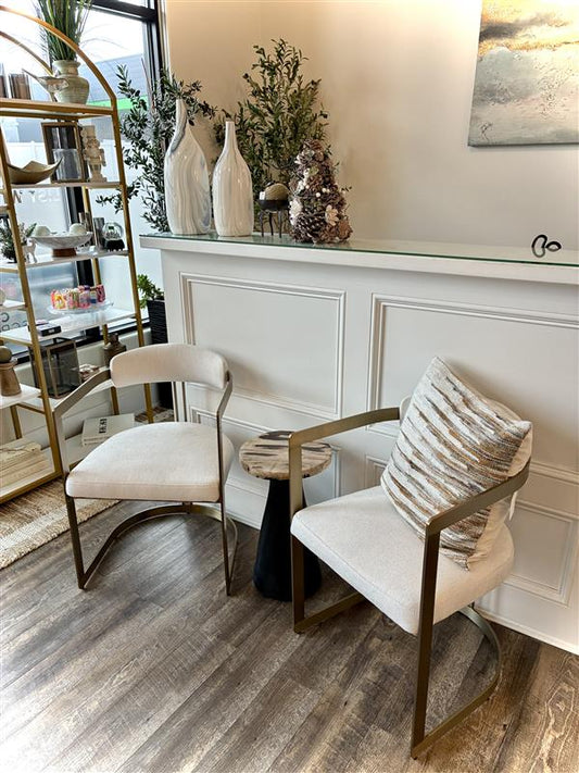 Iron Framed Dining Chair