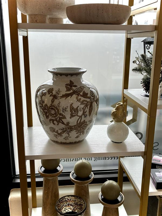 Gold China Pattern Vase