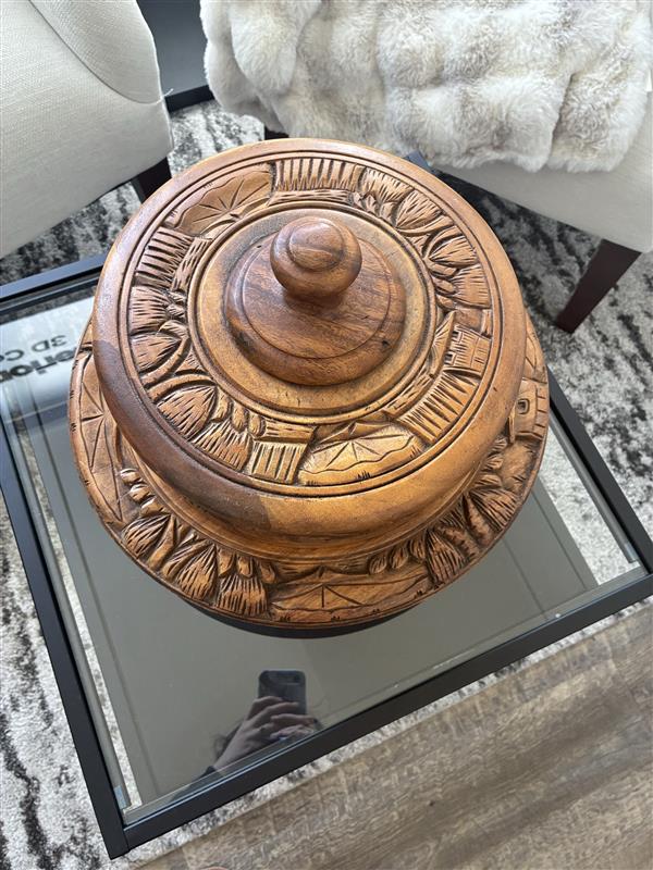 Antique Wooden Lazy Susan