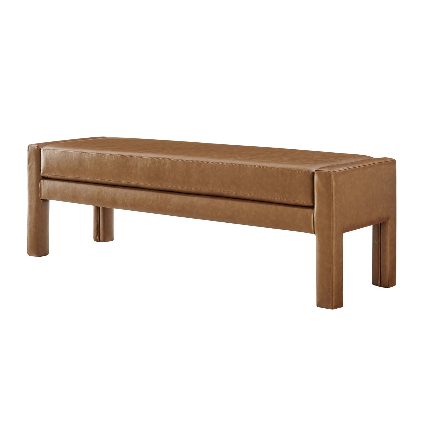 Lucca PU Bench, Vintage Cider