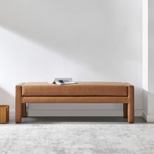 Lucca PU Bench, Vintage Cider