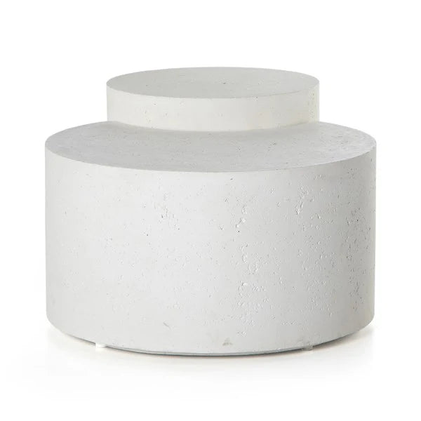 Meza Nesting Coffee Table-Textured White