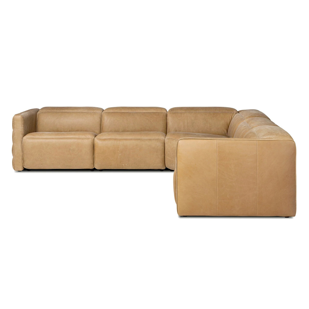 Kenlee Power Recliner 5Pc Sectional - Palermo Cognac