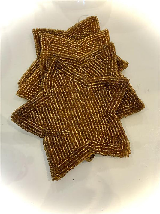 Beaded Star Coasters