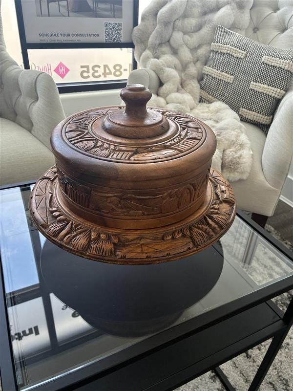 Antique Wooden Lazy Susan