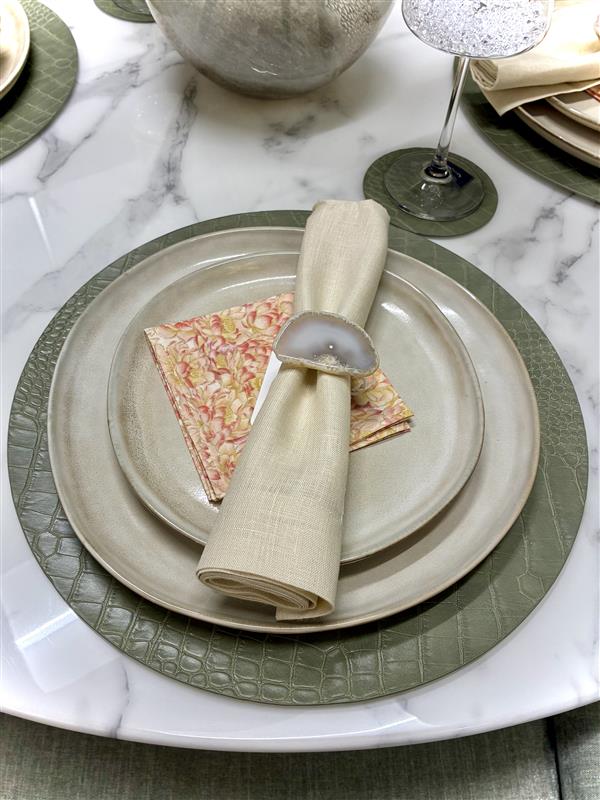 Agate Napkin Rings Set of 4 - Thumbnail 3