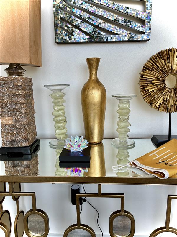 Small Glass Candle Holder